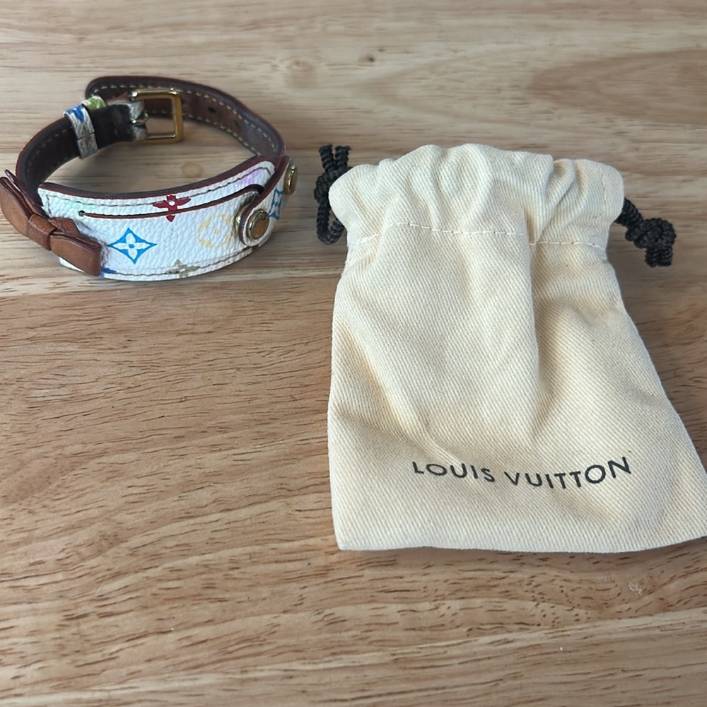 Louis Vuitton x Murakami Leather Monogram ID Bracelet - Picture 13 of 13
